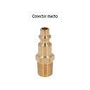 CONECTOR RAPIDO DE LATON, MACHO, CUERDA 1/4' NPT, TRUPER