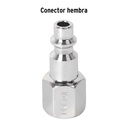 CONECTOR RAPIDO, TIPO M, CUERDA 1/4 NPT, HEMBRA PRETUL