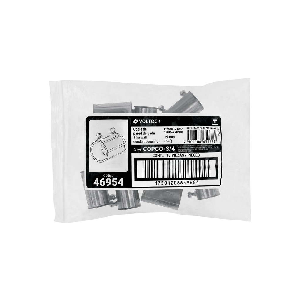 COPLE CONDUIT 3/4', VOLTECK