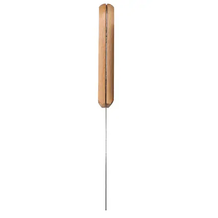 ESPATULA RIGIDA DE ACERO DE ALTO CARBON CON MANGO DE MADERA 3"
