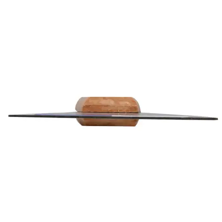 ESPATULA RIGIDA DE ACERO DE ALTO CARBON CON MANGO DE MADERA 3"