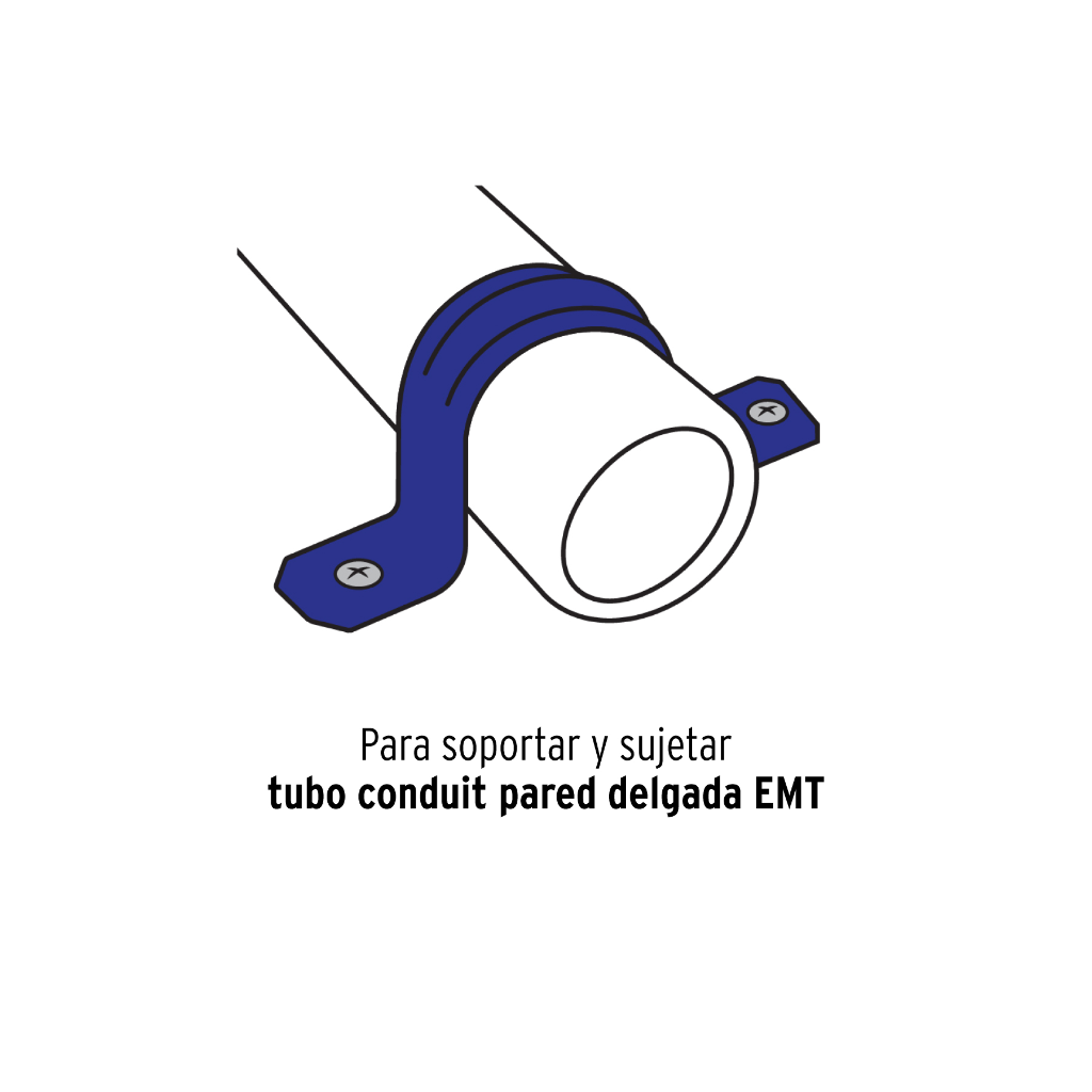 BOLSA CON 5 ABRAZADERAS 1-1/2' TIPO OMEGA PARA TUBO, VOLTECK
