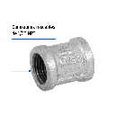COPLE REFORZADO DE ACERO GALVANIZADO DE 1/2', FOSET