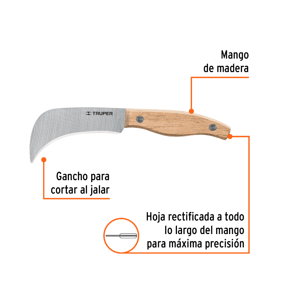 CUCHILLO 7' PARA LINOLEO, TRUPER