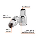 DADO DE 6 PUNTAS, CUADRO 1/4' DE 6MM