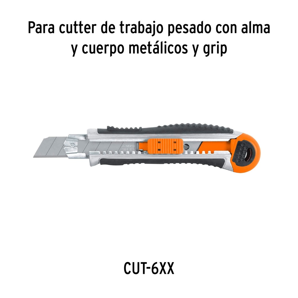 ESTUCHE CON 10 CUCHILLAS SK4 DE 18 MM PARA CUTTER, TRUPER