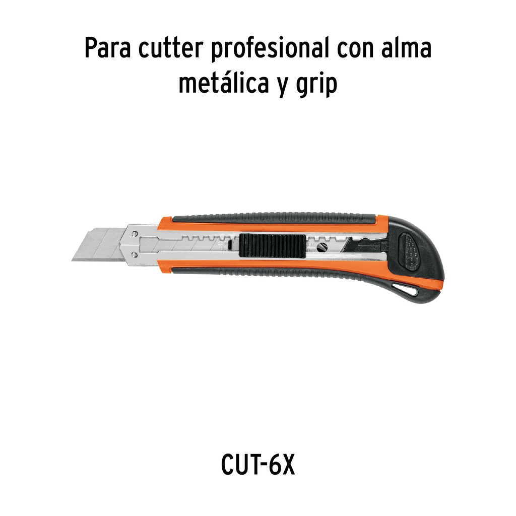 ESTUCHE CON 10 CUCHILLAS SK4 DE 18 MM PARA CUTTER, TRUPER