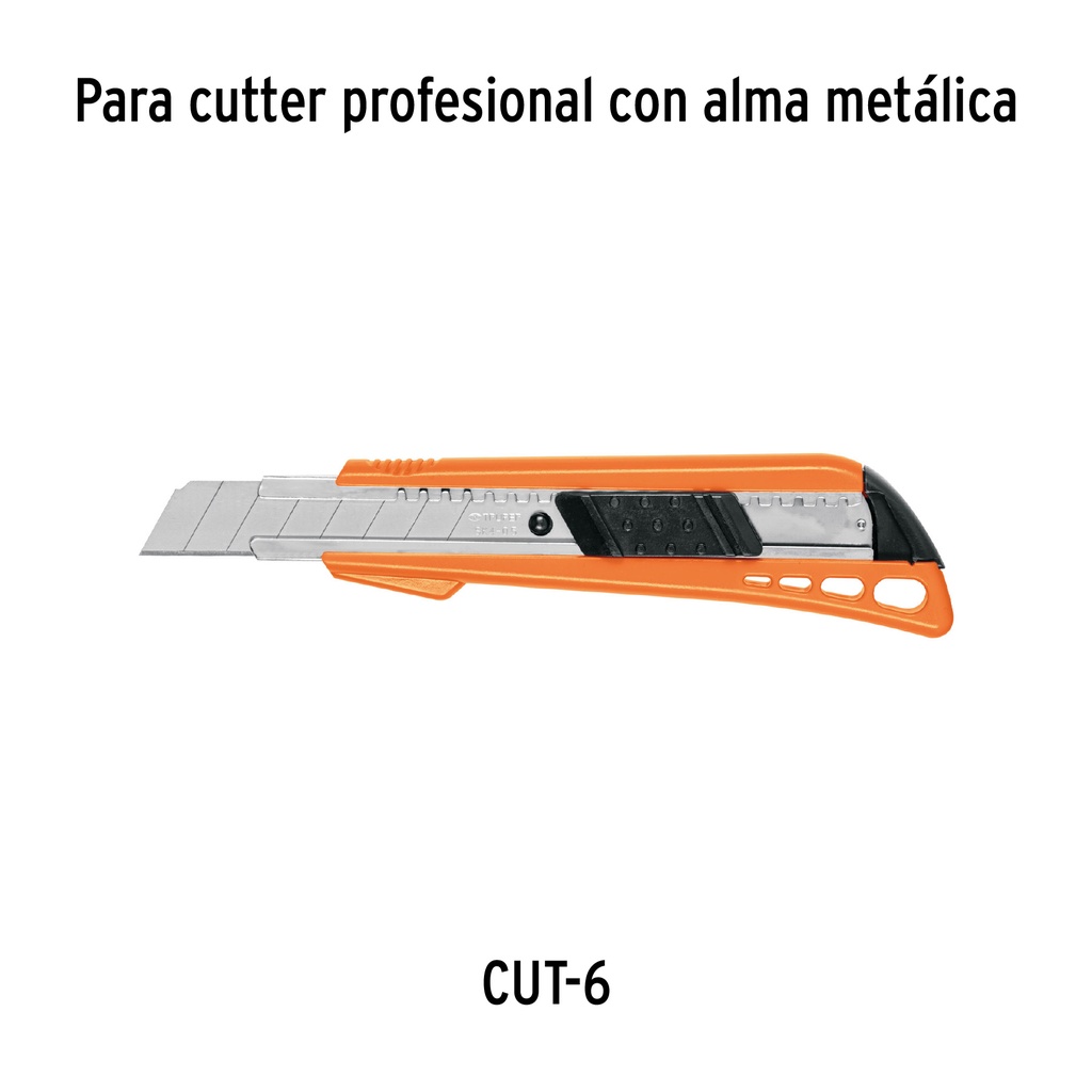 ESTUCHE CON 10 CUCHILLAS SK4 DE 18 MM PARA CUTTER, TRUPER