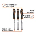 JUEGO DE 3 FORMONES MANGO COMFORT GRIP, TRUPER 