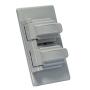 LEVITON 04976-0GY PLACA DE PARED PARA CONTACTO DUPLEX PARA INTEMPERIE, TERMOPLÁSTICO, HORIZONTAL, COLOR GRIS