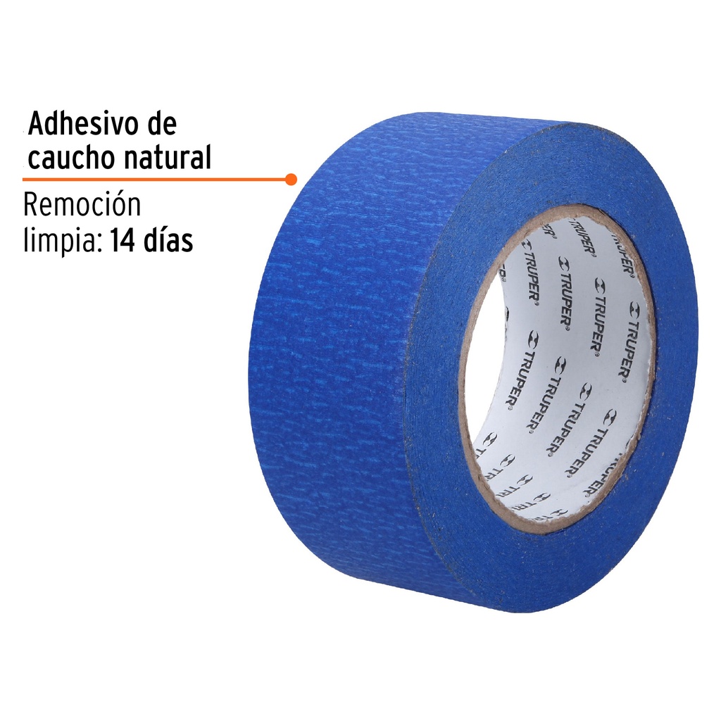 CINTA MASKING TAPE AZUL DE 2' X 50 M, TRUPER
