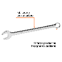 LLAVE COMBINADA EXTRALARGA 1-3/4' X 496 MM DE LARGO, EXPERT