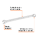 LLAVE COMBINADA EXTRALARGA 8 MM X 145 MM DE LARGO, EXPERT