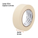 CINTA MASKING TAPE DE 1-1/2' X 50 M, TRUPER