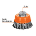 CARDA COPA,ALAMBRE TRENZADO GRUESO, 3',M14',MM PARA ESMERIL