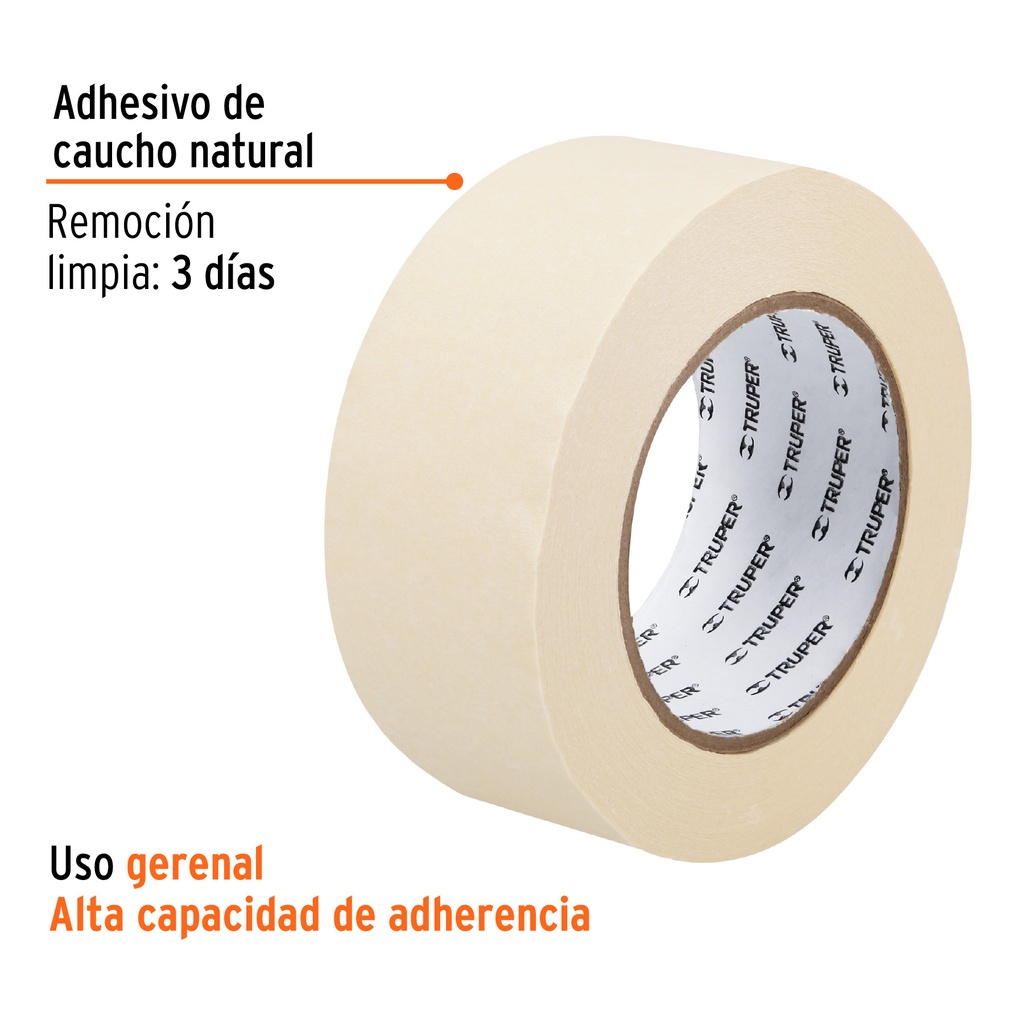 CINTA MASKING TAPE DE 2' X 50 M, TRUPER