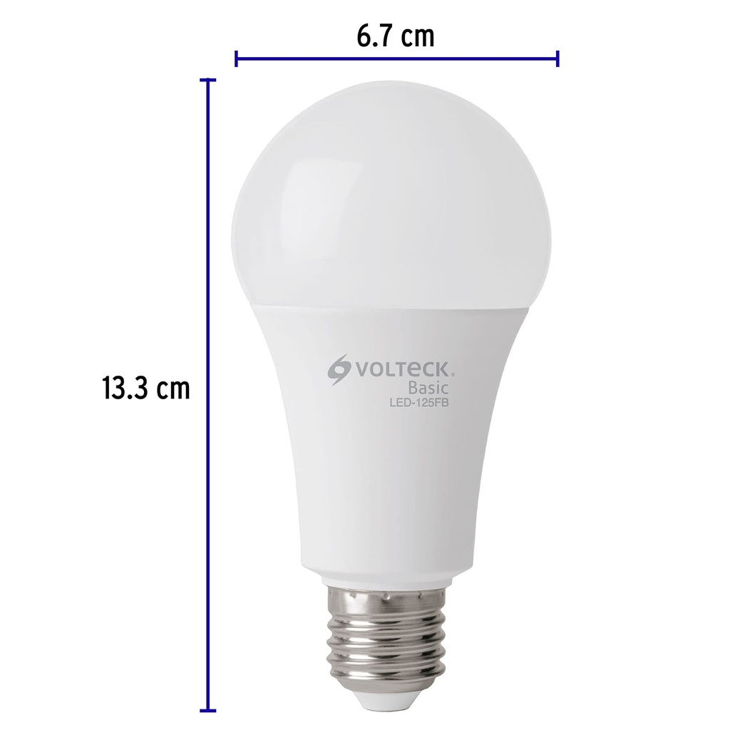 PACK 4 FOCOS LED 16W (100W) A22, 6500K FRIA, 1550 LM, BASIC