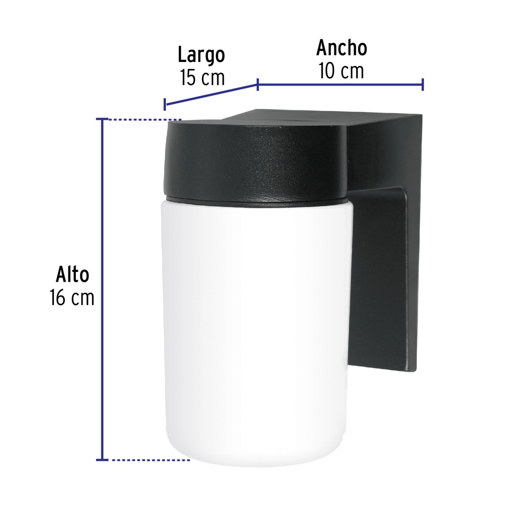 ARBOTANTE DE LED 8 W TIPO VASO LUZ CALIDA, VOLTECK