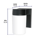 ARBOTANTE DE LED 8 W TIPO VASO LUZ CALIDA, VOLTECK