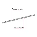 VARILLA ROSCADA DE 1 M X 3/8', FIERO