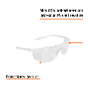 LENTES DE SEGURIDAD TRANSPARENTES CON ANTIEMPAÑO, ULTRALITE