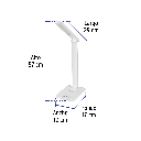 LAMPARA DE LED 8W 5 NIVELES DE ILUMINACION PARA ESCRITORIO