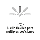 LAMPARA DE LED 5W CUELLO FLEXIBLE PARA ESCRITORIO, VOLTECK