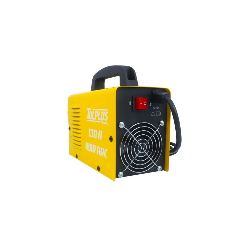SOLDADORA PARA ELECTRODO REVESTIDO INVERTER 130 A 110 V (CA) CON CABLES, CARETA Y CEPILLO