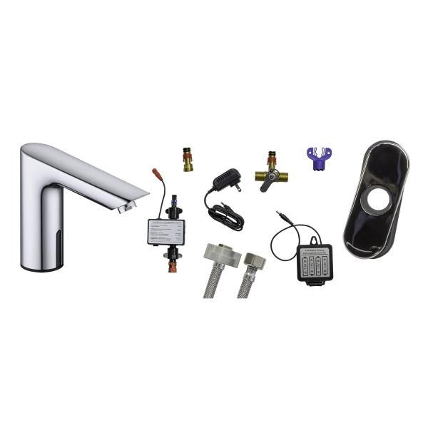 LLAVE MONOMANDO CON SENSOR PARA LAVABO CON ACABADO CROMADO GLM500