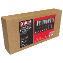 JUEGO DE DADOS CORTOS Y LARGOS CUADRO DE 3/8" EN PULGADAS 26 PIEZAS, CH106-C