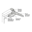 CIERRAPUERTAS HIDRAULICO COLOR ALUMINIO, HERMEX
