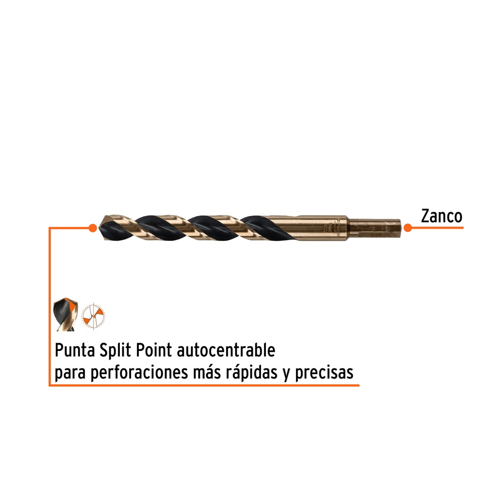 BROCA HSS 13.0 MM TRUGOLD PARA METAL, TRUPER EXPERT