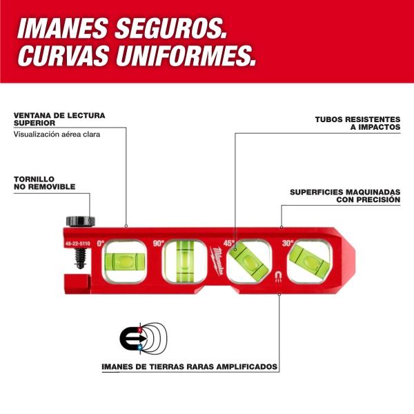 NIVELADOR FIJABLE PARA TUBERÍA MILWAUKEE DE 6.5 PULGADAS