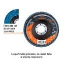 DISCO LAMINADO 4-1/2', GRANO 120 CENTRO 7/8', FIBRA, TRUPER