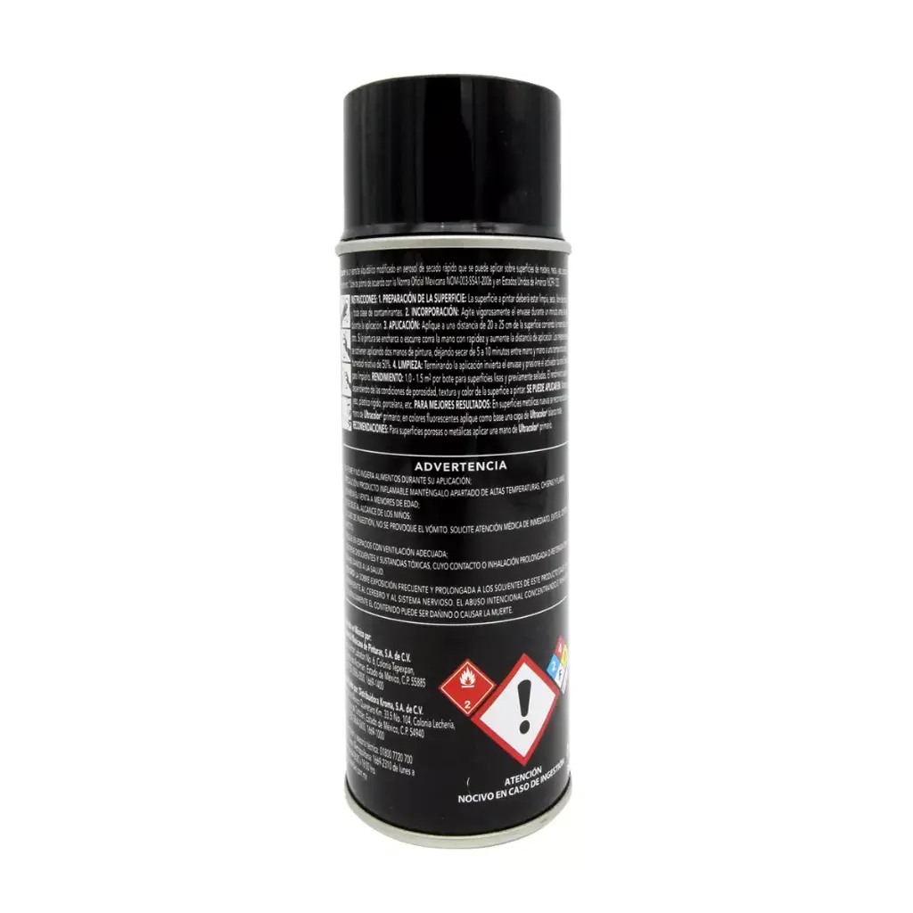 PINTURA EN AEROSOL 400 ML NEGRO MATE