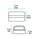 CEPILLO DE PLASTICO, TIPO PLANCHA, ESTILO ITALIANO