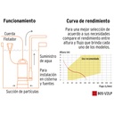 BOMBA SUMERGIBLE PLASTICA PARA AGUA LIMPIA 1/2 HP
