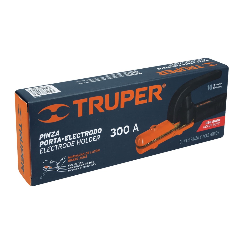 PINZA PORTA ELECTRODO DE 300 A, TRUPER