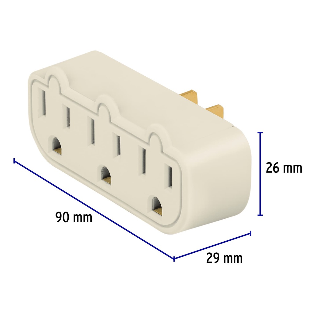 MULTICONTACTO TRIPLE ATERRIZADO, BARRA, VOLTECK