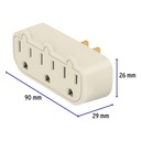 MULTICONTACTO TRIPLE ATERRIZADO, BARRA, VOLTECK