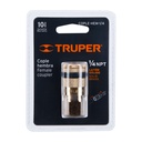 COPLE DE LATON, CUERDA 1/4 NPT, HEMBRA, TRUPER