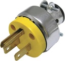 CLAVIJA BLINDADA CON ABRAZADERA ATERRIZADA 15A 127V