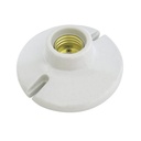 PORTALAMPARA REDONDA DE PORCELANA PARA TECHO 3"