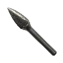 LIMA ROTATIVA DOBLE FILO DE CARBURO DE TUNGSTENO VASTAGO 1/4"