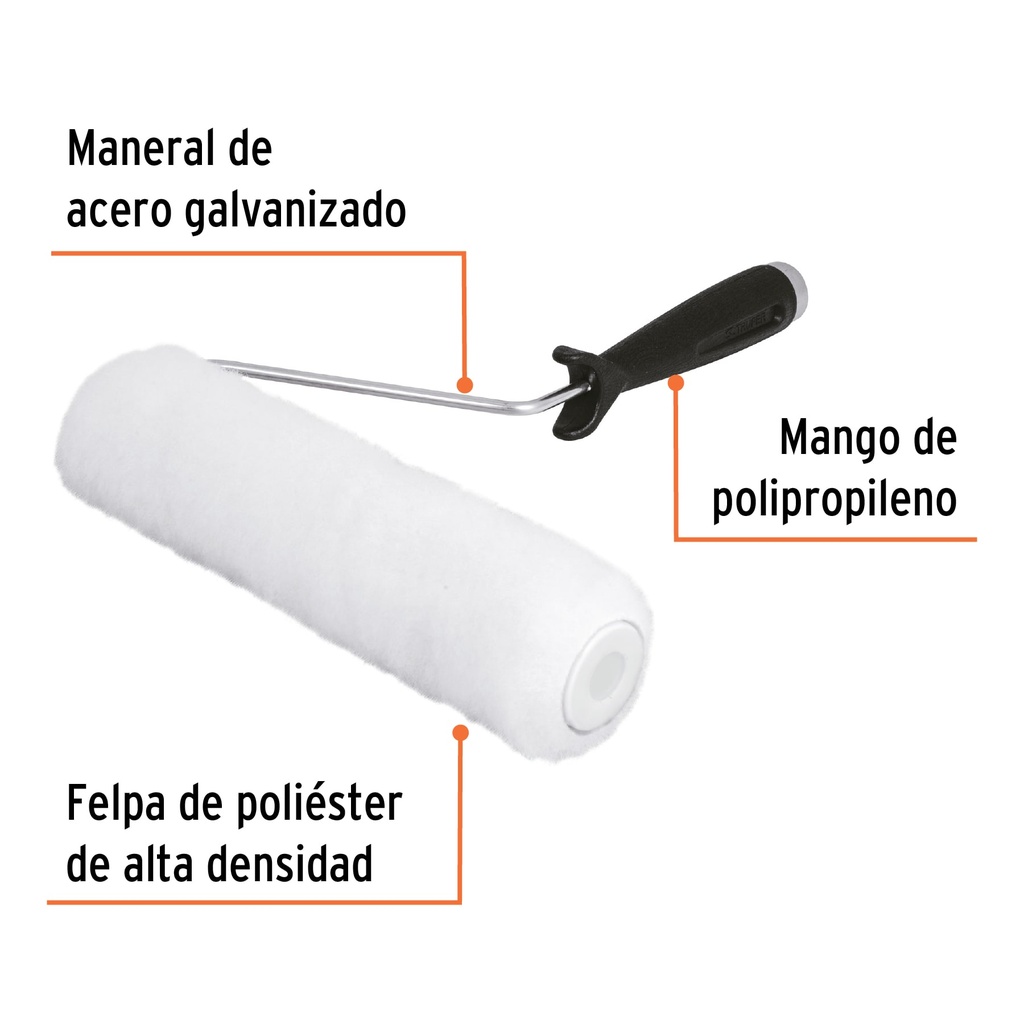 RODILLO PARA PINTAR 9' X 3/8' SUPERFICIES LISAS, TRUPER