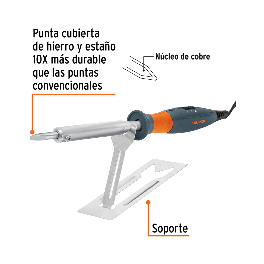 CAUTIN 100 W TIPO LAPIZ CON 2 TEMPERATURAS PARA USO RUDO