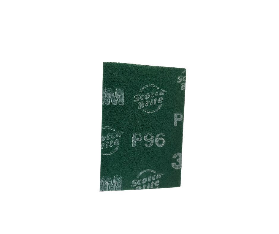 ALMOHADILLA DE FIBRA VERDE GRANO MEDIO 6"X9"X1/4" (152MMX229MMX6MM)