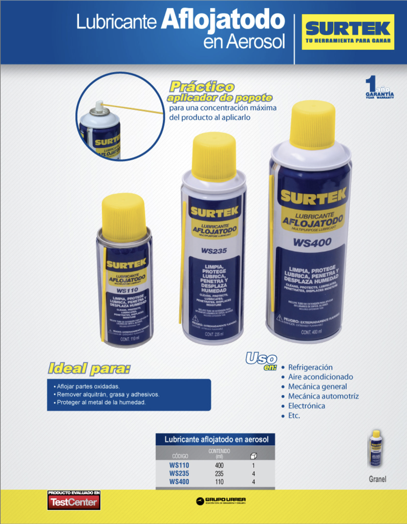ACEITE AFLOJATODO 400 ML