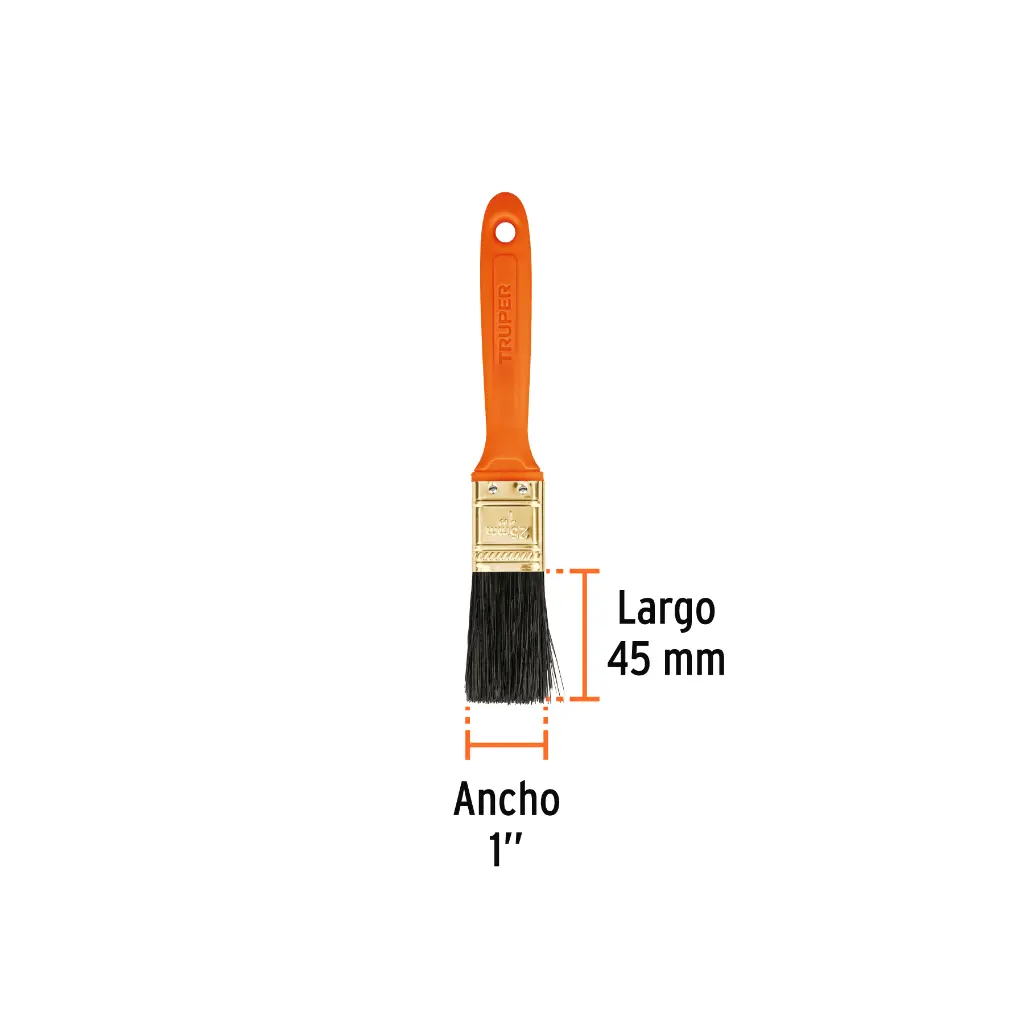 BROCHA PROFESIONAL DE 1' CON MANGO DE PLASTICO, TRUPER