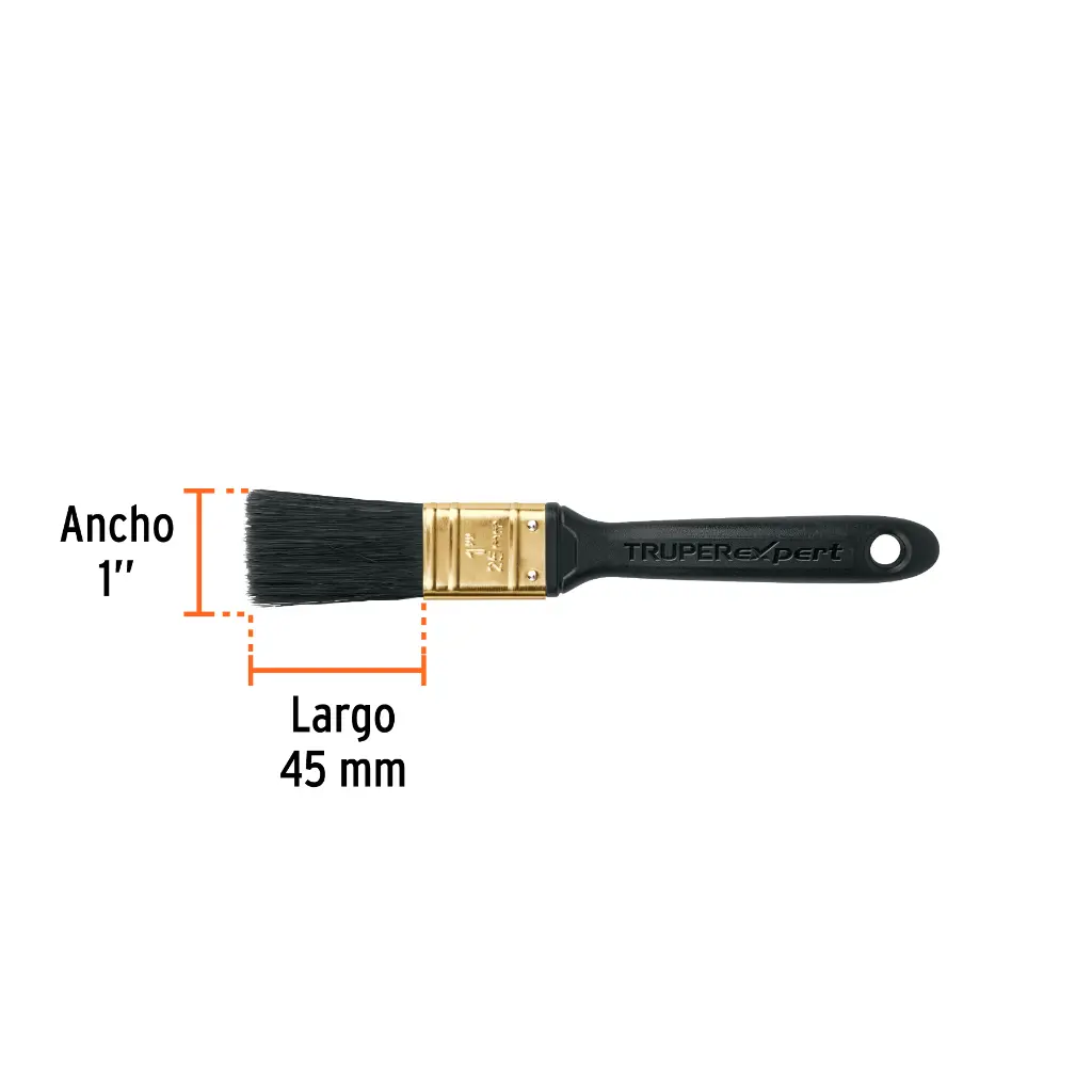 BROCHA PROFESIONAL DE 1' MANGO DE PLASTICO, TRUPER EXPERT